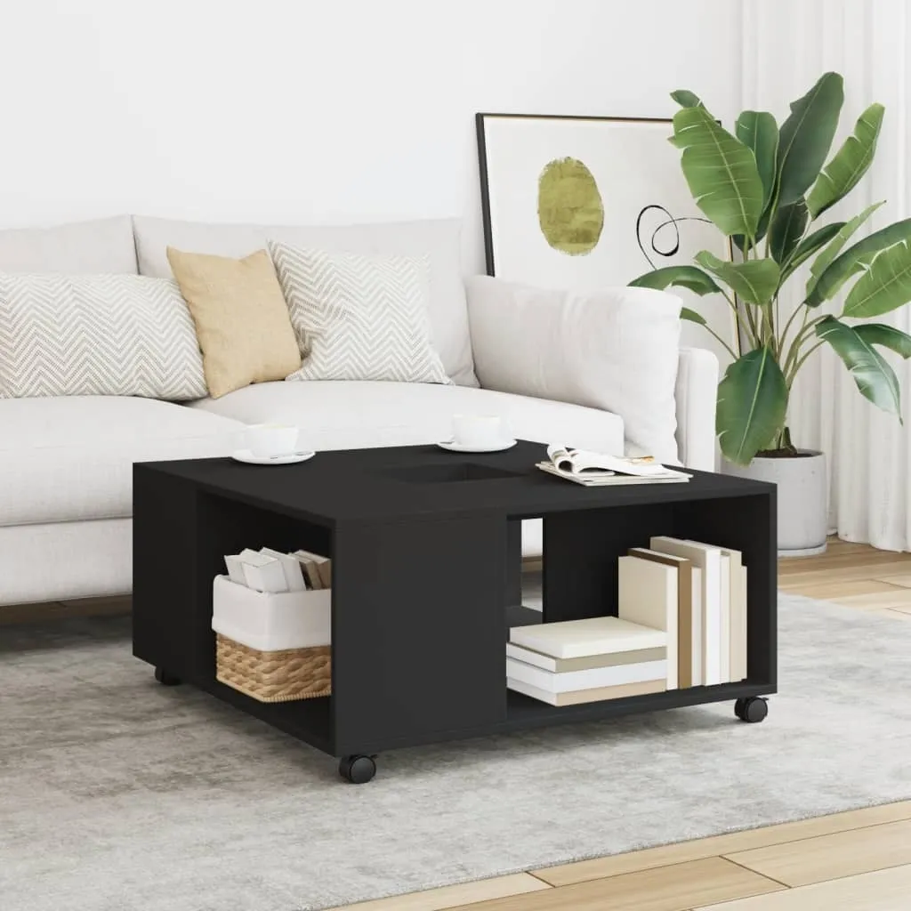 Tavolino Quadrato 80x80 Nero Best Möbel | Cloris New Design Moderno