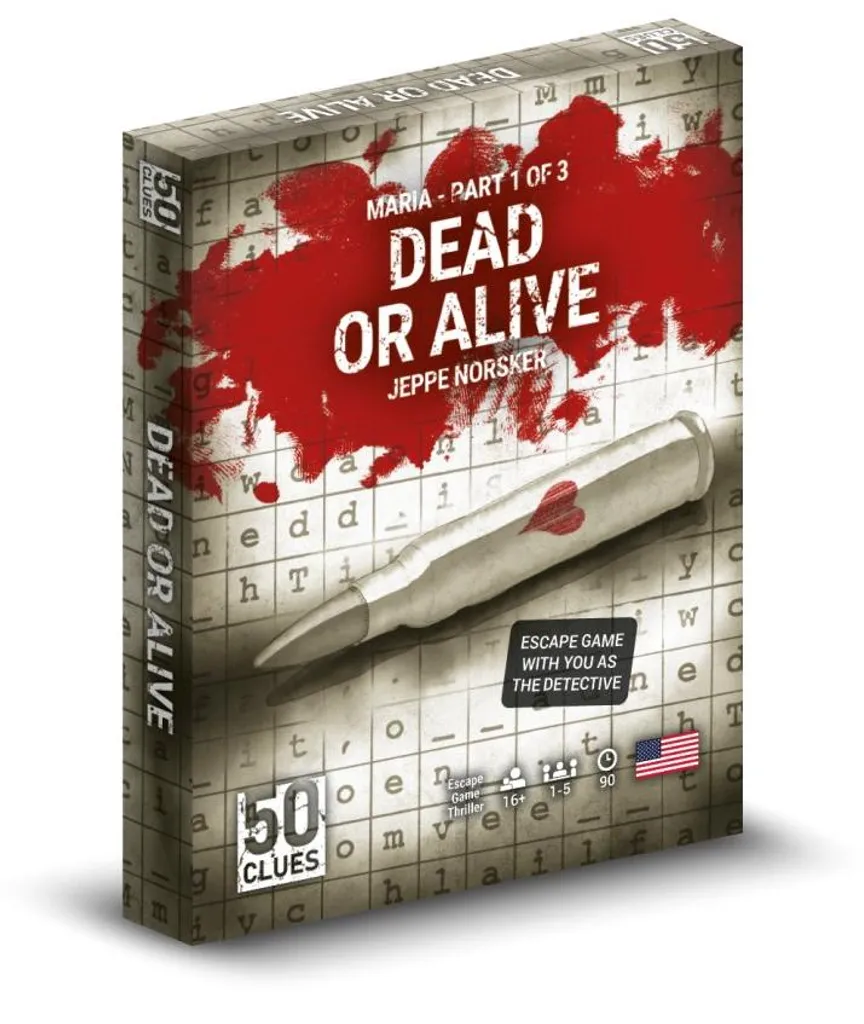 Jeu d'énigmes 50 Clues : Maria Épisode 1 Dead or Alive Escape Room