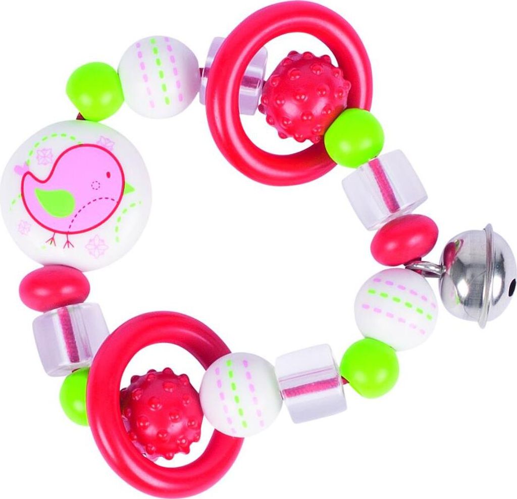 Heimess 732670 Greifling Elastik Vogel, bunt (1 Stück)