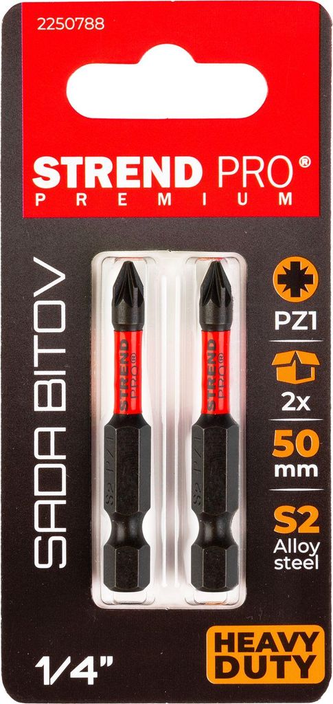 Bit Strend Pro Premium Pozidriv, PZ 1, Pack. 2 Stk.