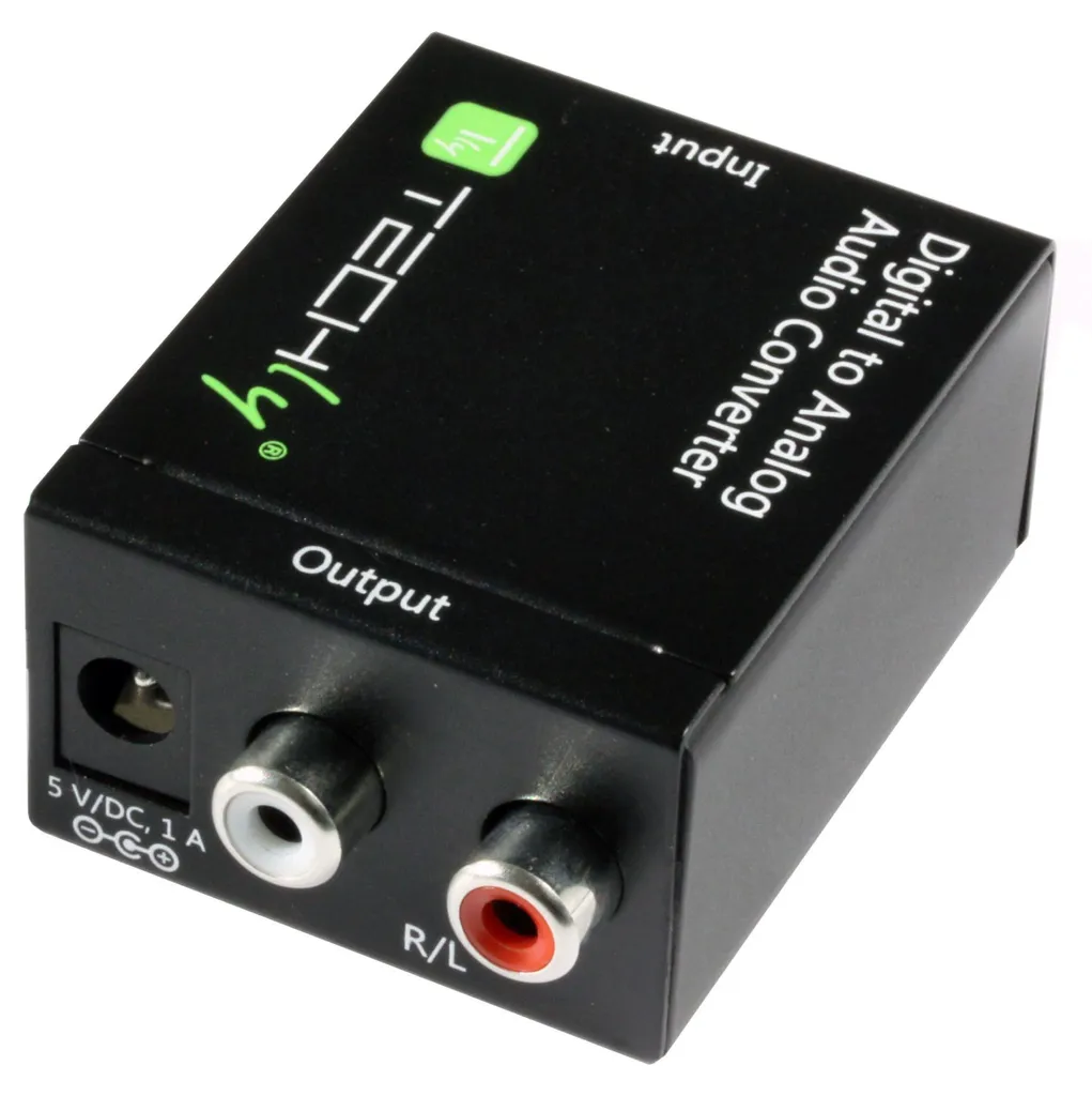 Convertisseur Audio Toslink Coaxial vers RCA avec Réduction de Bruit Actif
