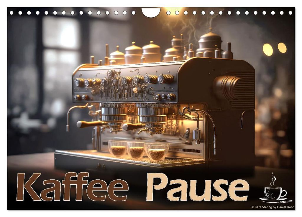 Kaffee Pause (Wandkalender 2027 DIN A4 quer), CALVENDO Monatskalender