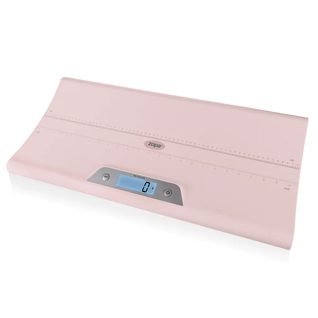Balance de pesée pour bébé ZOPA électronique rose et plateau ergonomique
