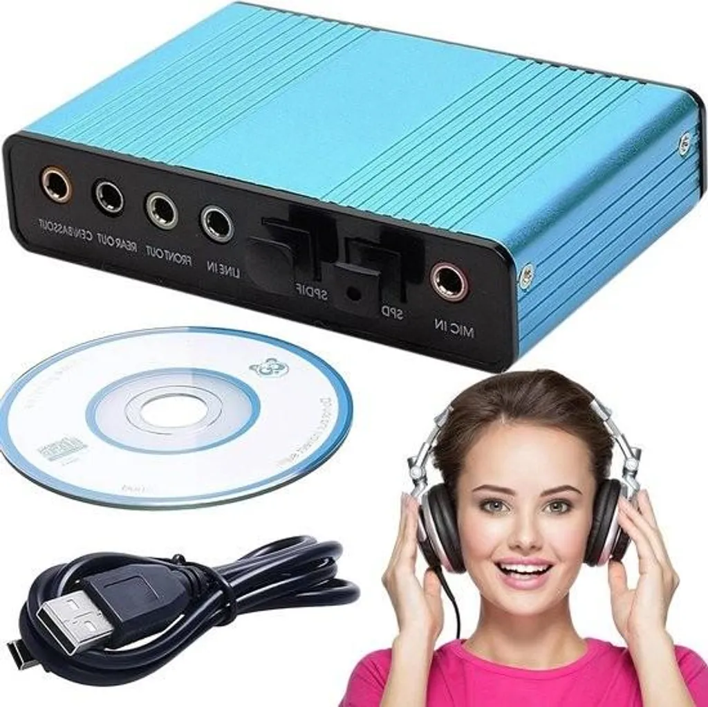 Adaptateur audio USB pour casque et micro PC avec son surround virtuel