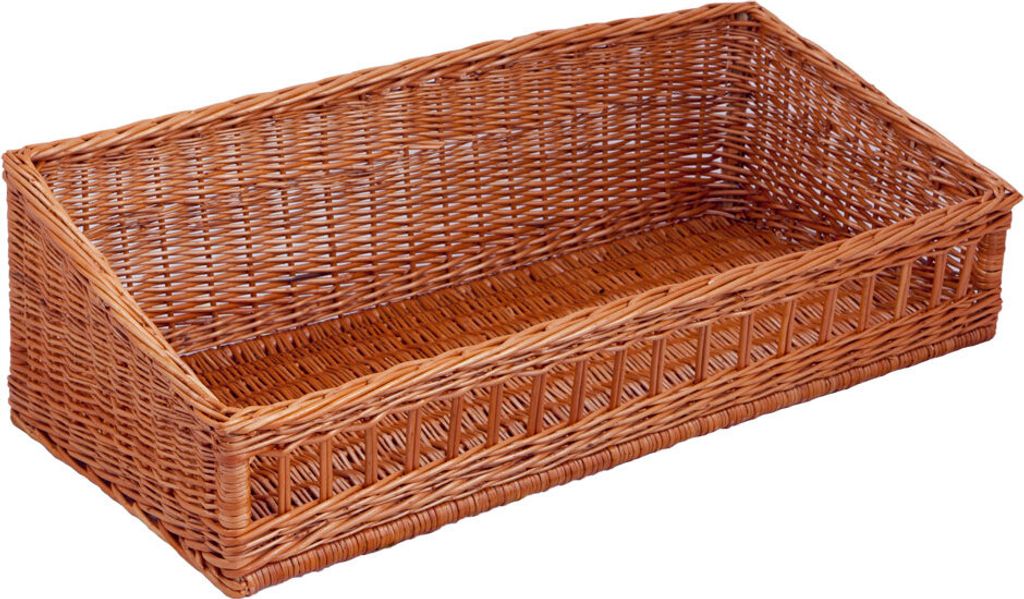 Regalkorb rechteckig, braune Weide, T 43cm x B 90cm x Hv Produktbild 
