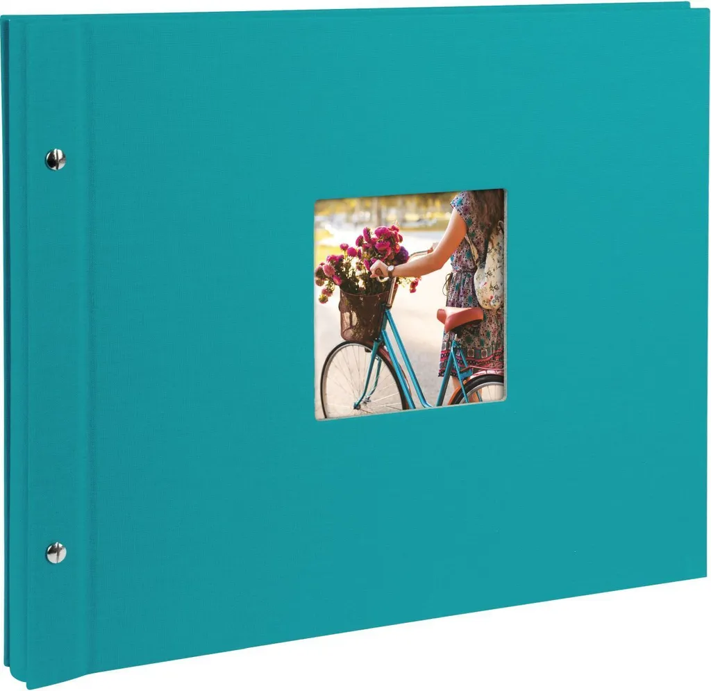 Goldbuch Album Bella Vista Turchese 39x31 cm 40 Pagine Nere a Vite
