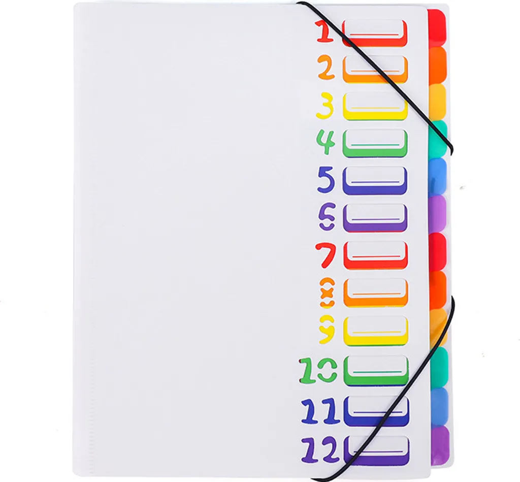 Cartella Esami A4 INF 24 Tasche - Bianco - Archiviazione Appunti e Dispense