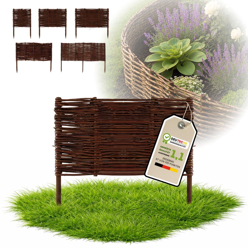 Floranica 1 kus Vrbový plot 40 cm x 50 cm – Zahradní plot z Obrázek produktu 