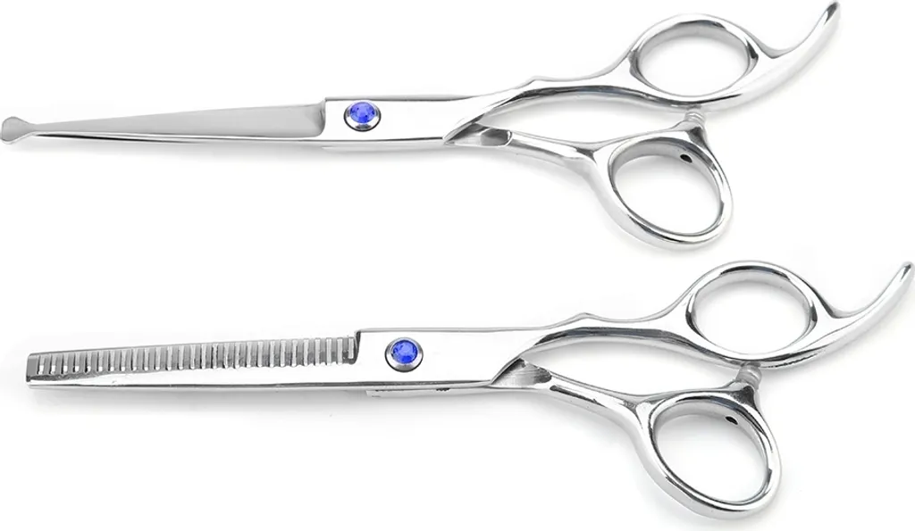 Ciseaux de coiffure pour barbier et coiffeur ensemble de 2 pièces pro