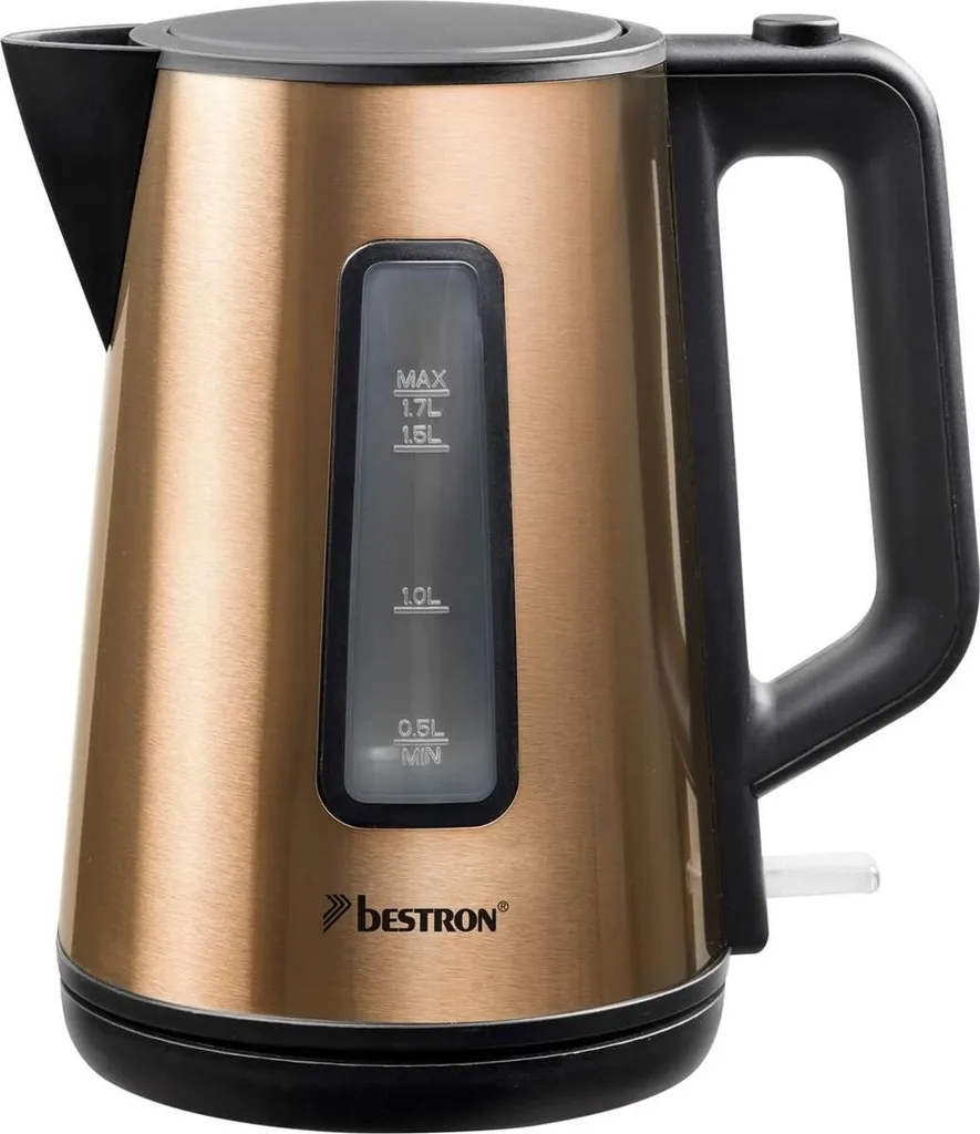 Bouilloire Bestron AWK1000CO 1.7L sans fil : fini l'attente et le tartre