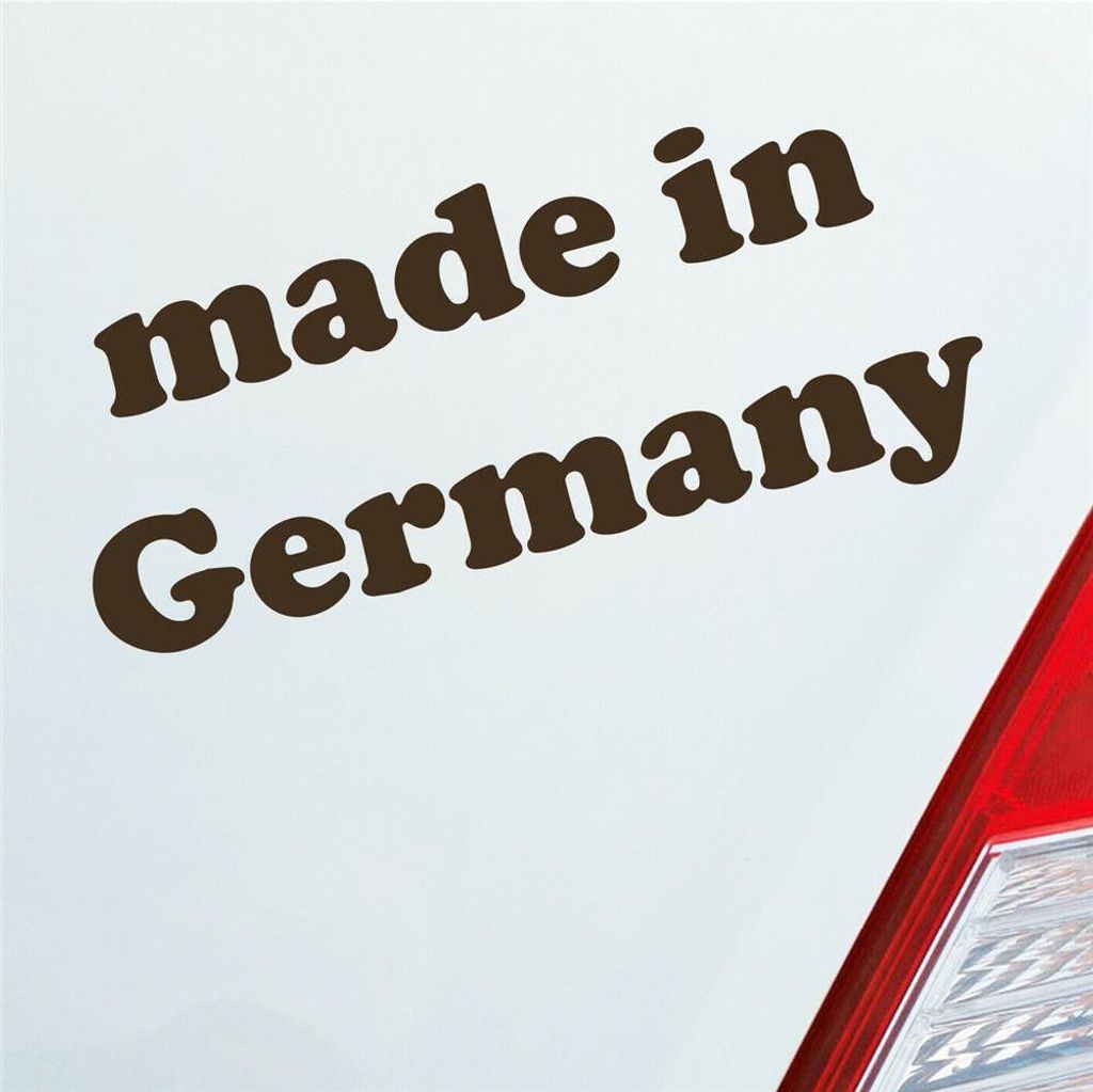 Auto Aufkleber Germany Deutschland Tuning 19,5x7 cm Braun Sticker Heckscheibenaufkleber