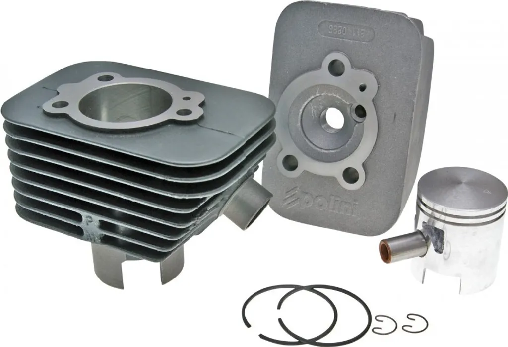 Haut Moteur Polini 63ccm Fonte Grise pour Cyclomoteur Piaggio Ciao