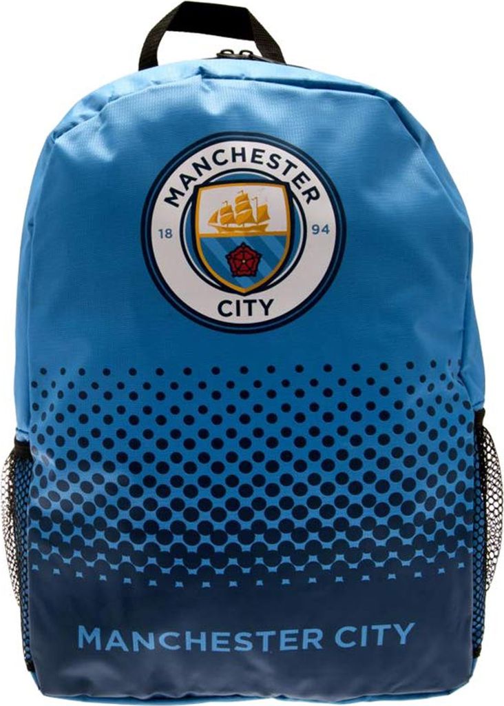 Man City Unisex Rucksack mit überblendendem Design BS1058 (Einheitsgröße) (Blau)