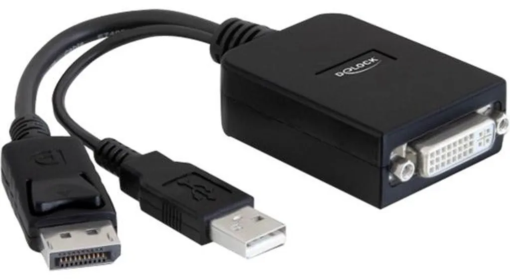 Connecter un Écran DVI sur Port DisplayPort - Adaptateur avec Câble USB
