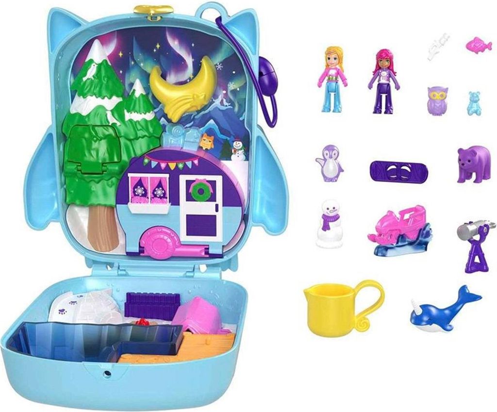 Polly Pocket Pyjama Party Owls Set compact HKV37 Image du produit 