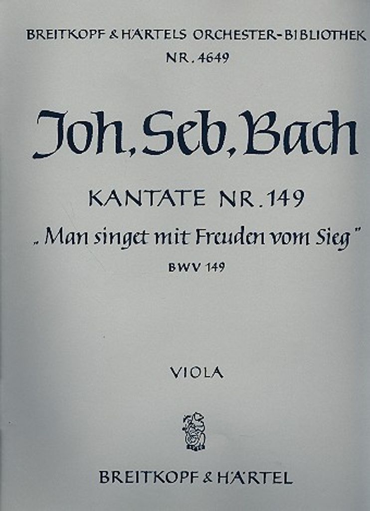 Man singet mit Freuden vom Sieg Kantate Nr.149 BWV149 Viola