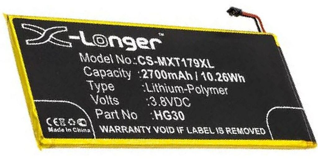 Akku für Motorola XT1794 Li-Pol 3,8 Volt 2700 mAh schwarz