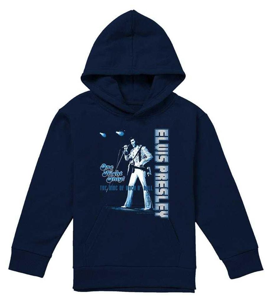 Elvis Presley - "One Night Only" Kapuzenpullover für Kinder TV33808 (116) (Marine)