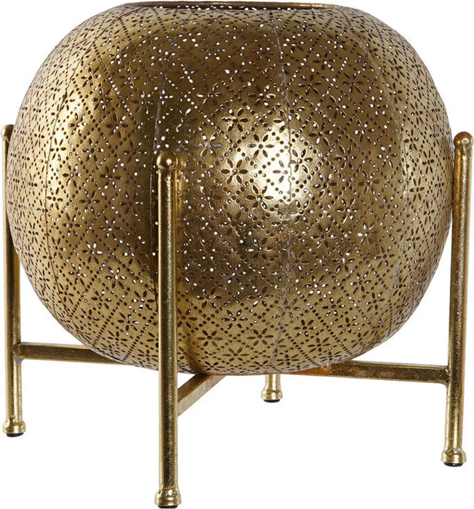 Chandelier Centre de Table Or et Cristal Home ESPRIT Design Chic 29cm
