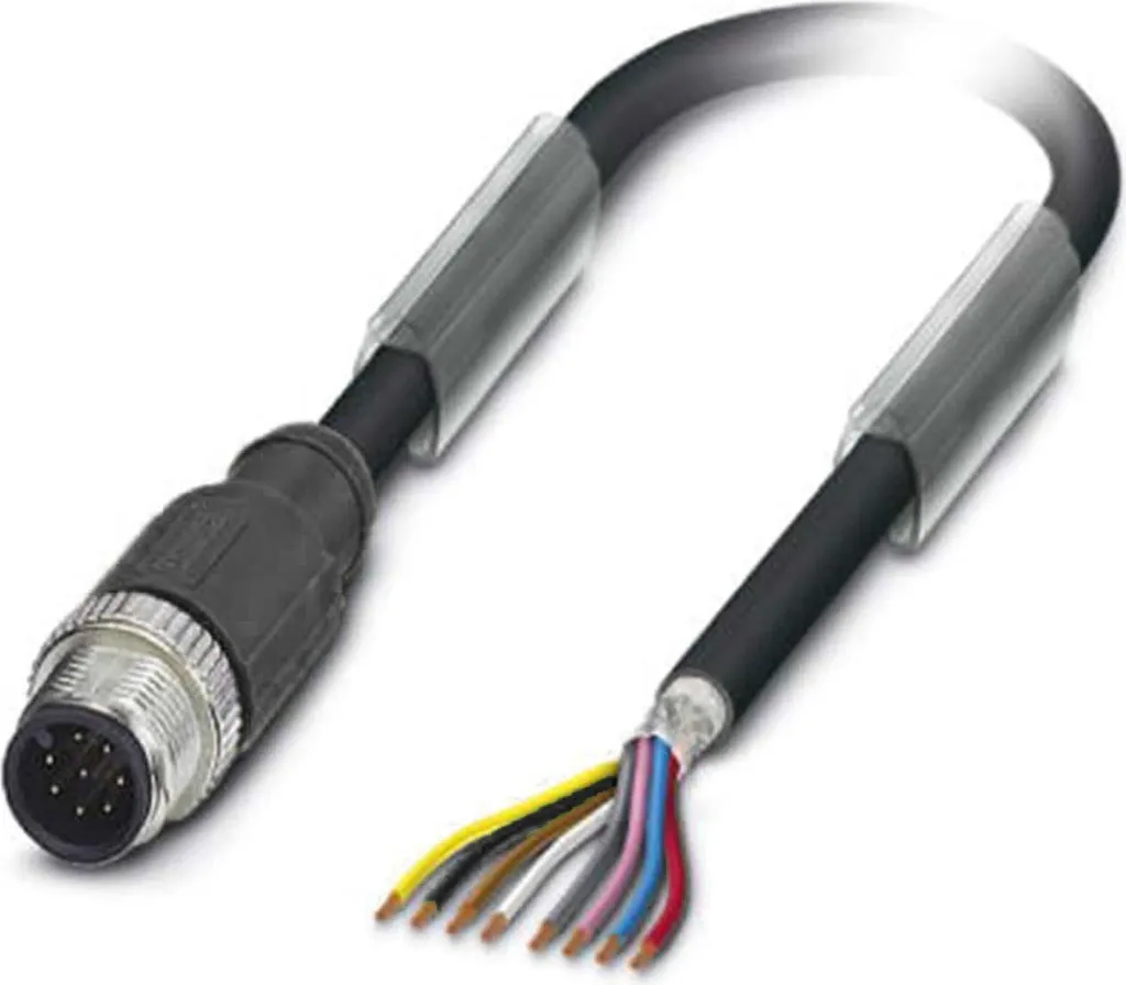 Cavo M12 8 Pin Schermato PUR 4m Codifica A | Alta Resistenza Torsione