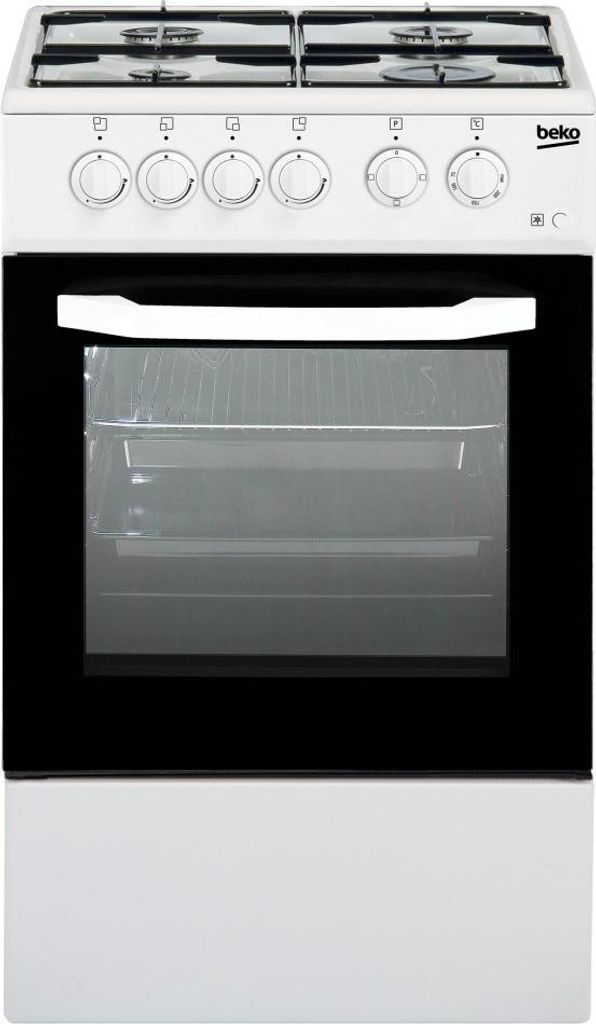 Beko CSS42014FW, Freistehender Herd, Weiß, Tasten, Produktbild 