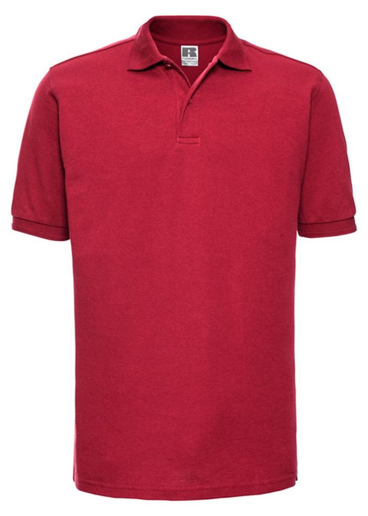 Russell - Poloshirt für Herren, Strapazierfähig, Polyester-Baumwollmischgewebe LT5327 (L) (Rot)