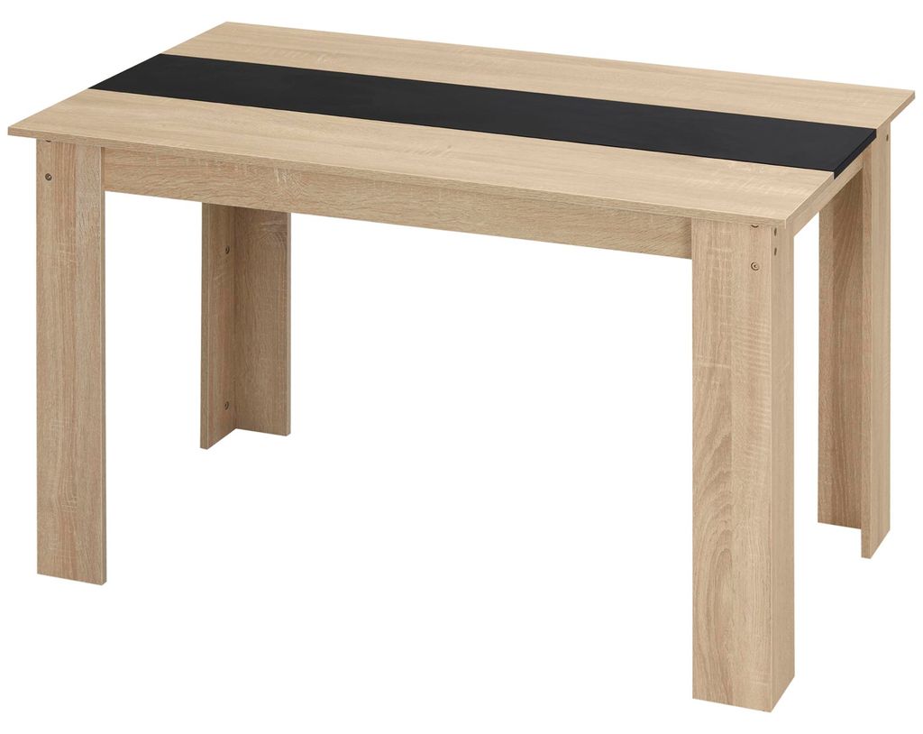 Moderner Ess-/Kš¹chentisch mit gro?er Holzplatte, bietet Produktbild 