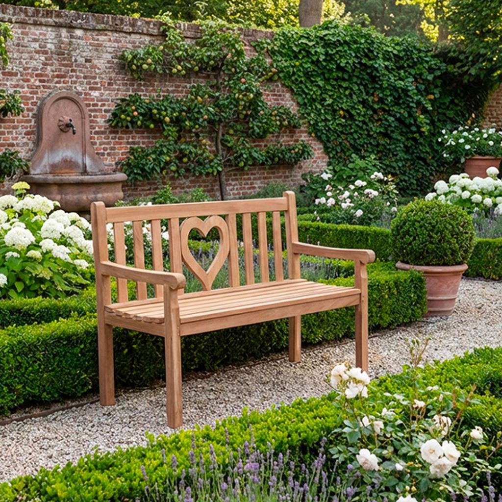 riess-ambiente Wetterfeste Gartenbank EMPIRE TEAK 120cm Produktbild 
