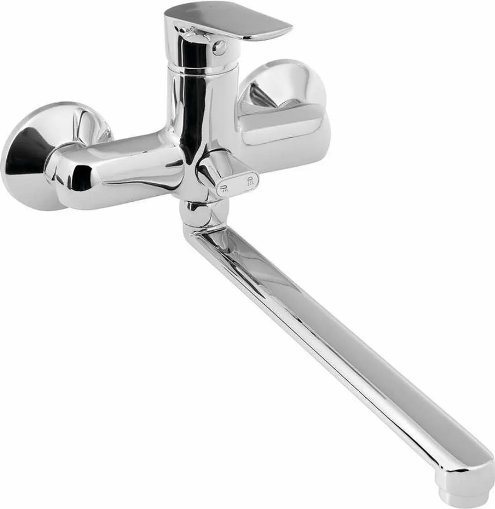 Miscelatore Aqualine Lotta LT640 Cromo | Rubinetto Vasca e Lavabo a Muro