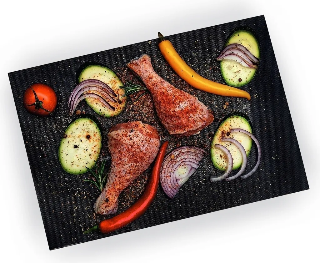 Tapis de Cuisson Multi-usage 40x33cm Réutilisables pour Barbecue - 8