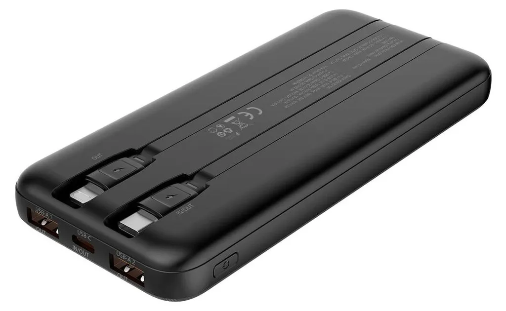 Powerbank CoolBox 10000mAh - COO-PB10K-DP10 - Noir compact