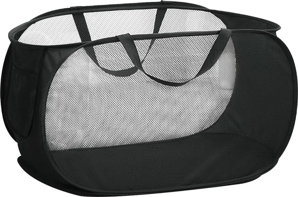 Corbeille à linge pliable en maille respirante pour chambre et salle de bain