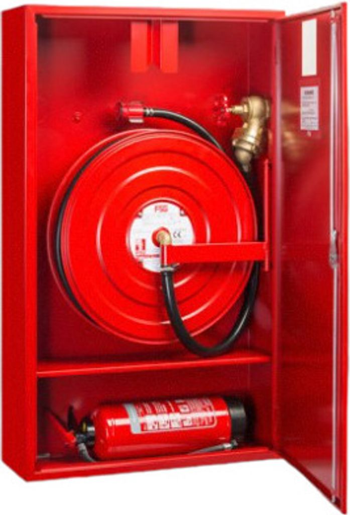 Wandhydrantenschrank Typ S Wandhydrant Selbsthilfe, inkl. Feuerlöscherfach unten