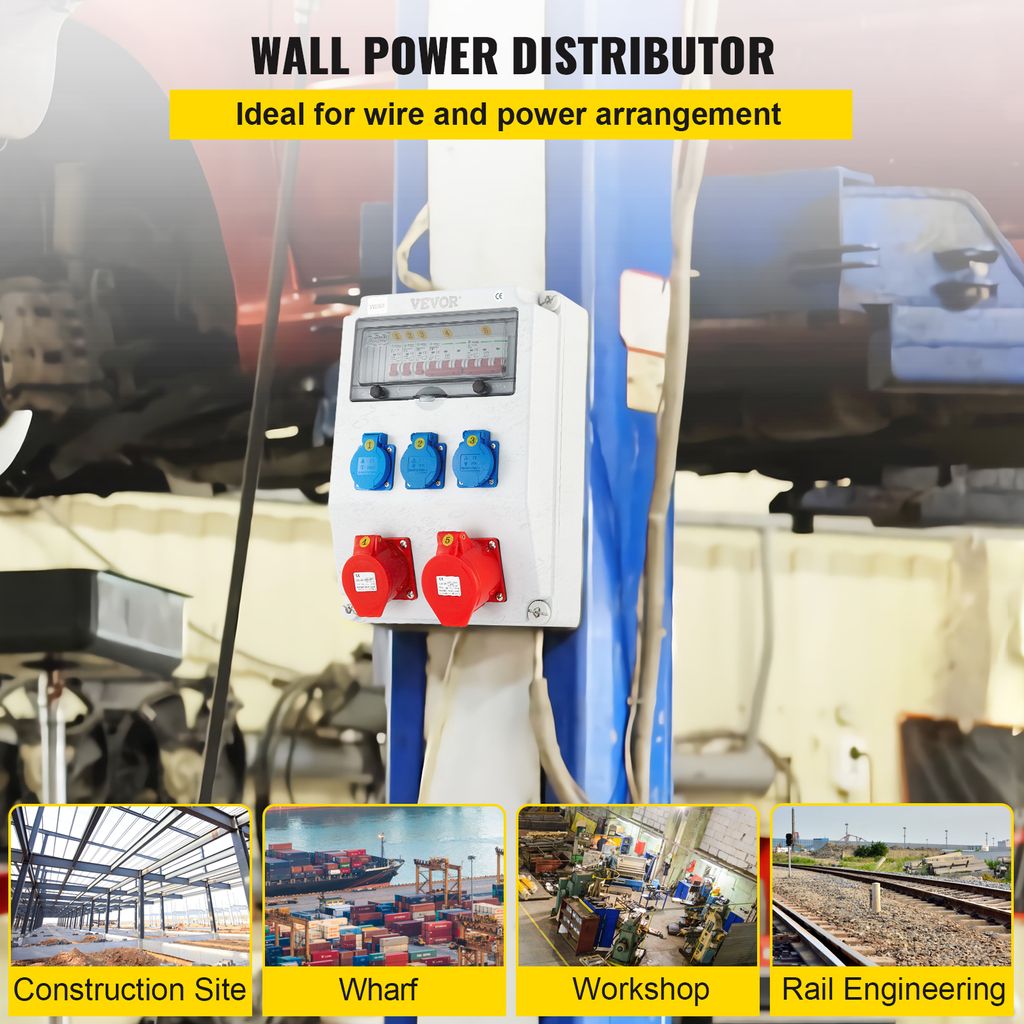 VEVOR Wandverteiler 230V 16A mit 2xSchuko-Steckdose, Produktbild 2