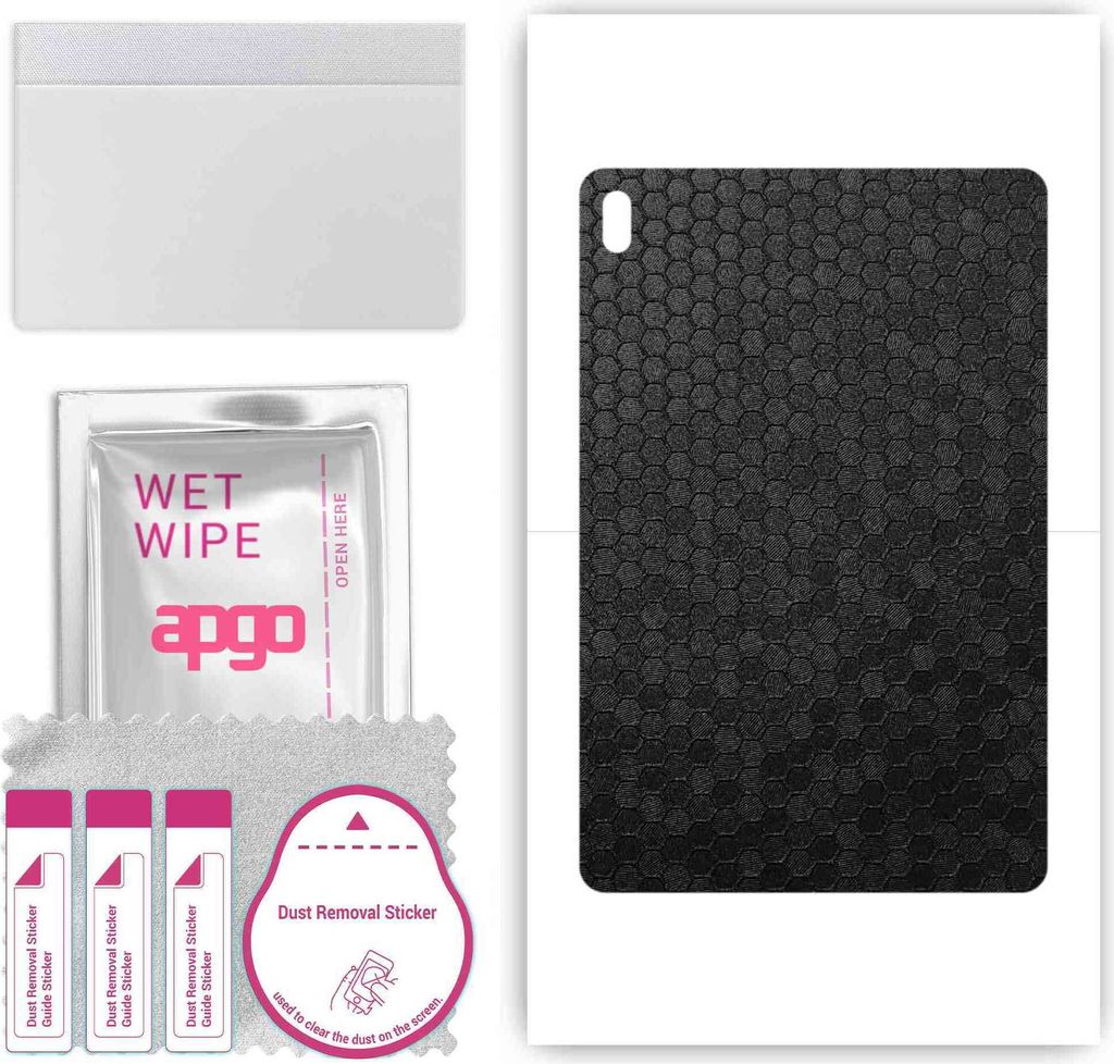 apgo Rückseite Schutzfolie, Skin, kompatibel mit Samsung Galaxy Tab S7 FE 5G, Hinten Displayschutzfolie aus Vinylfolie, kratzfest, einfache Montag...