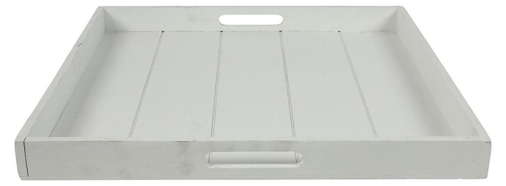 Countryfield Spielzeug Tablett quadratisch Claudina 50cm weiß Karton