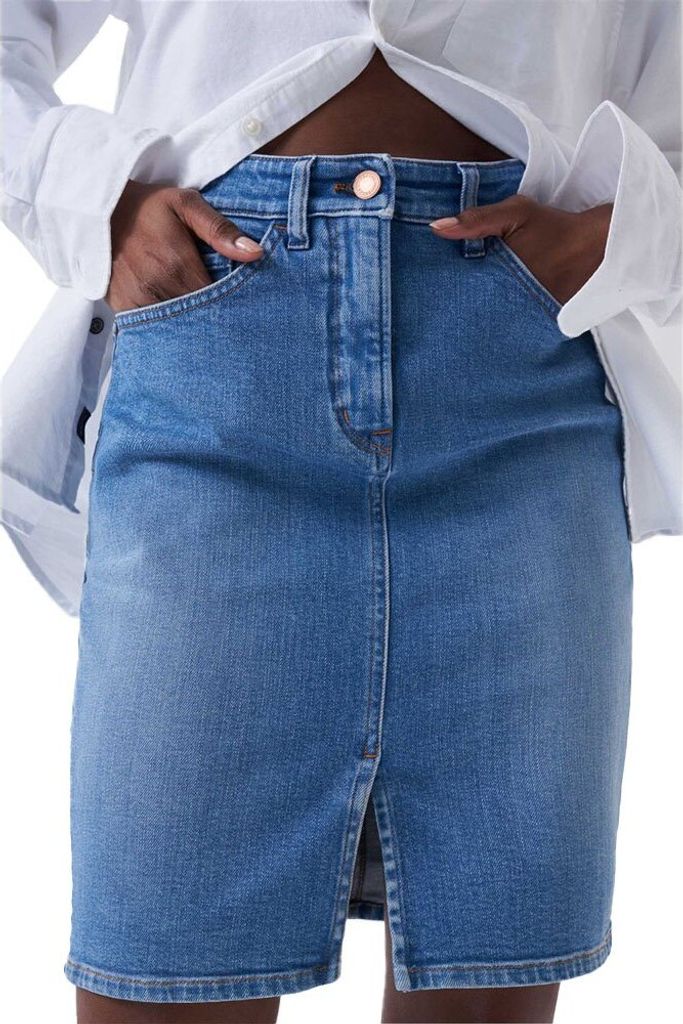 Salsa Jeans Push In Secret Glamour-Jeansrock, Mittlere Waschung 126687.8502 W32