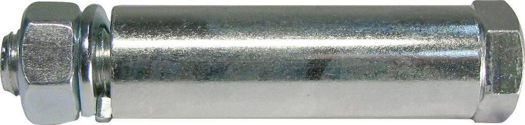 Achszubehör für Rad 160-200 mm, Bohrungs ø 20 mm Schraube M12 x 80 mm Nabe 60mm