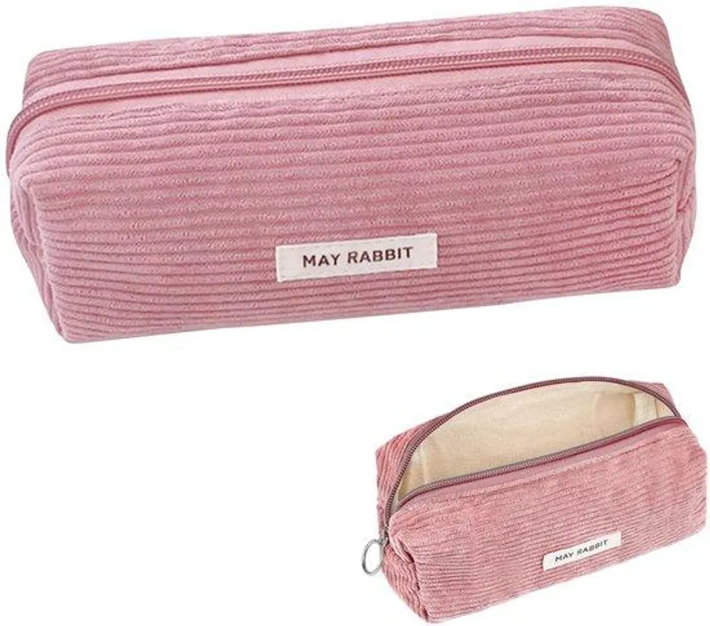 Organisateur de sac à main rose en velours - Trousse bureau et école