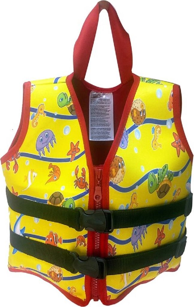 Schwimmweste für Kinder mit Körpergewicht von 10 bis 15 kg, Schwimmhilfe, gelb