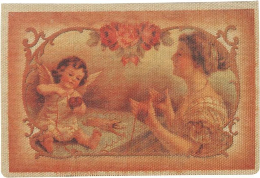 Clayre & Eef Weihnachtskarte Engel 17,5x12,5 cm verschiedene Farben