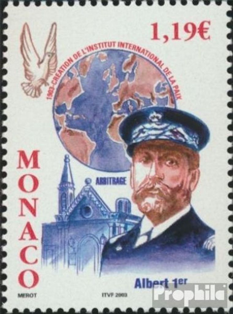 Briefmarken Monaco 2003 Mi 2640 (kompl.Ausg.) postfrisch Friedensinstitut