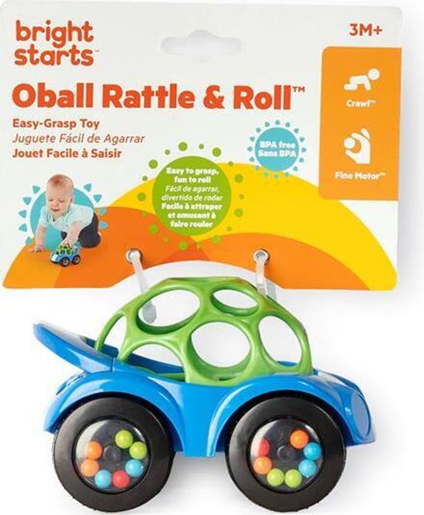 Oball Hochet Balle – Rose – 28 Trous à Doigts – Sans BPA – Dès La Naissance