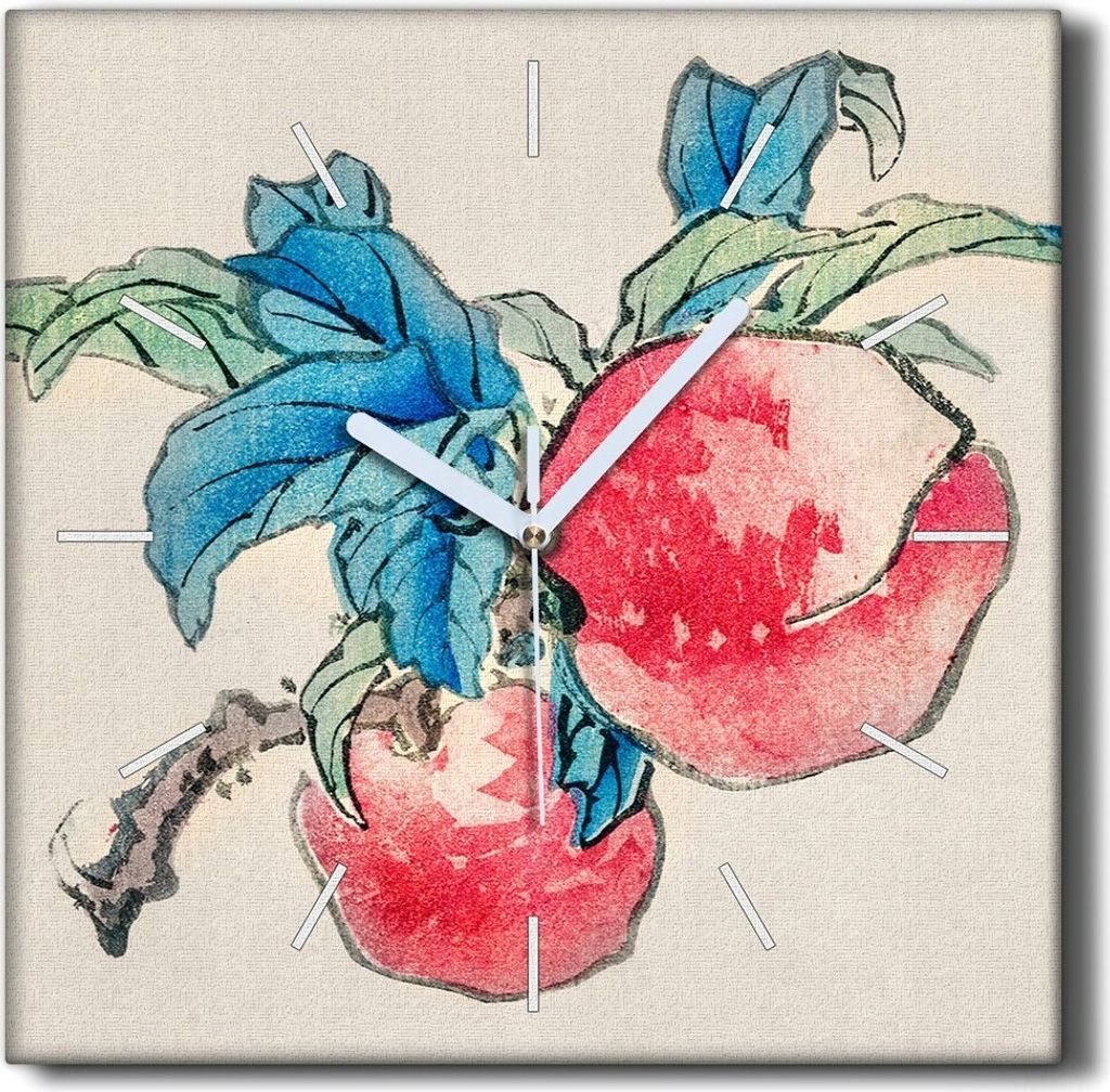 Coloray Hodiny Unikátní 30x30 cm Tiché hodiny Pro obývací pokoj a kuchyň Nástěnné hodiny Plátno Černé ručičky hodin - Písmena