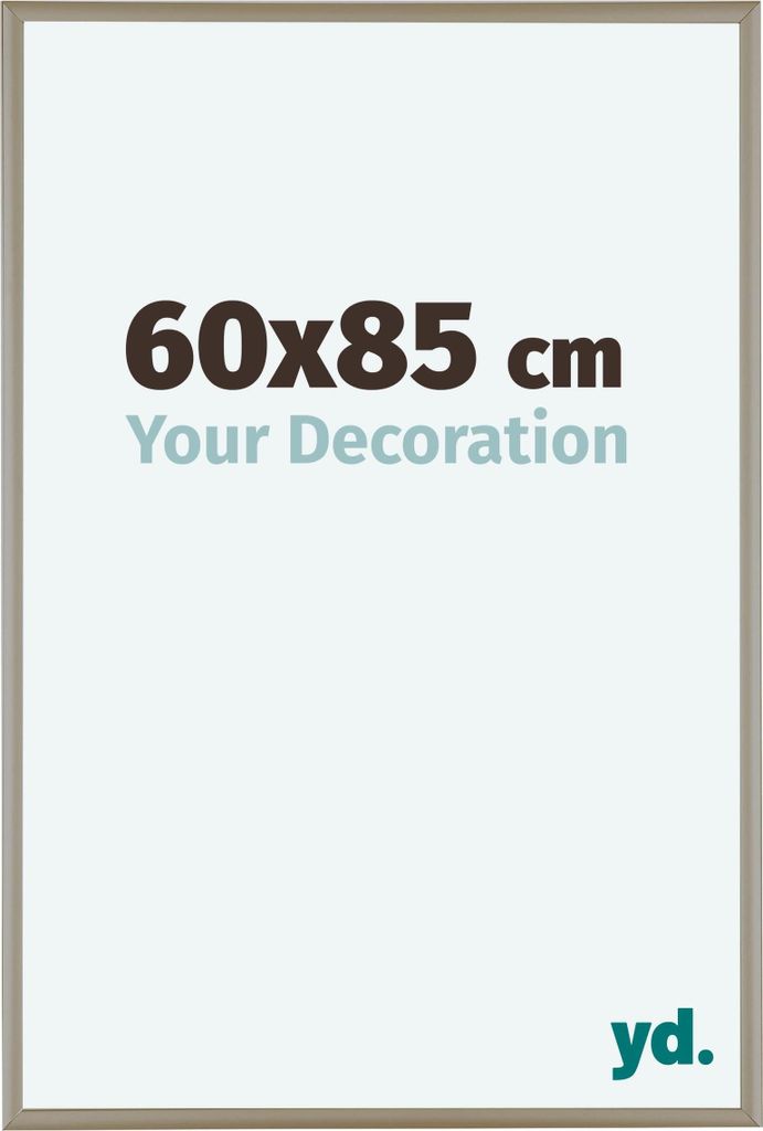 Bilderrahmen, 60x85 cm, Champagner, Aluminium, Kent