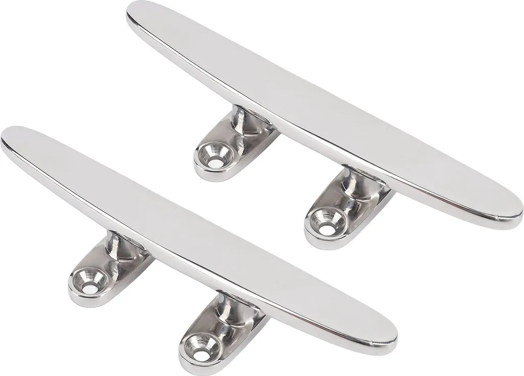 Taquet d'Amarrage pour Yacht et Bateau 15,2 cm, Acier Inox 316 Lot de 2