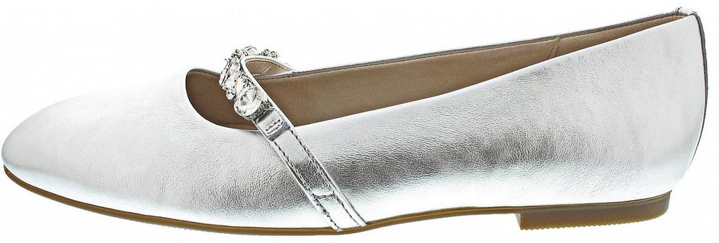 Gabor Ballerina Silber in Gr. 36.5