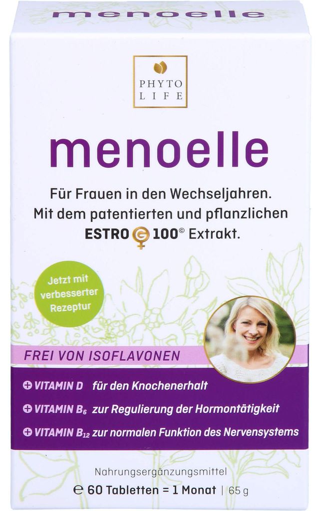 Menoelle comprimés pour femmes en ménopause, 60 comprimés Image du produit 
