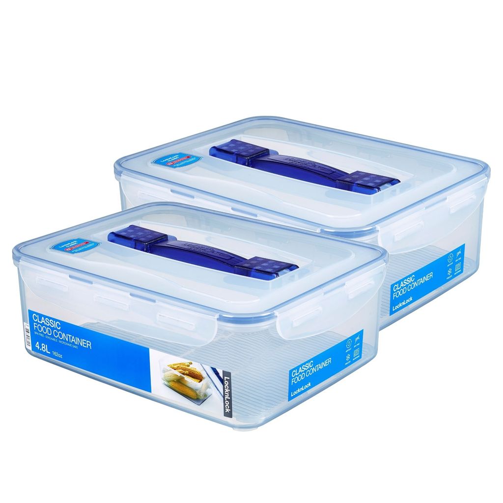 Boîte à provisions rectangulaire, 4,8 l avec grille Image du produit 