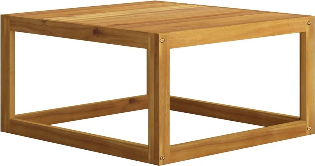 Tavolino Basso Acacia 68x68x29 cm | Design Rustico The Living Store - 4